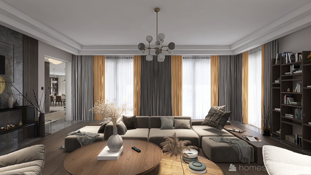 Modern 3 story luxury house 3d design renderings