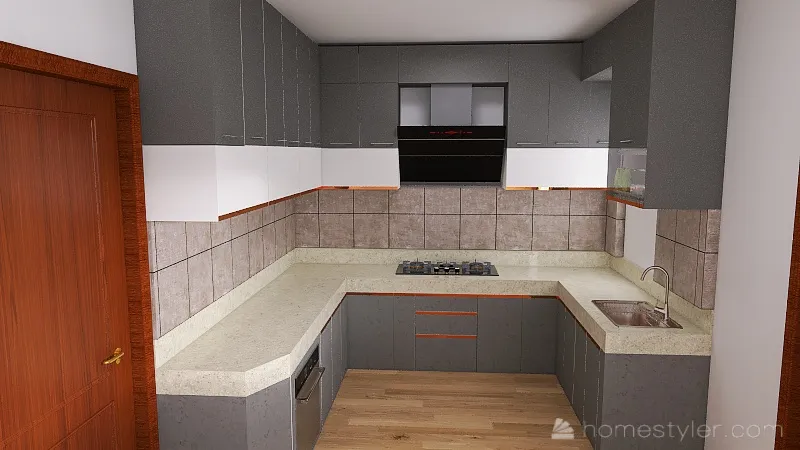 vikash kitchen 3d design renderings