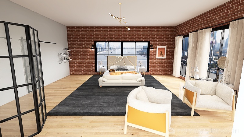 Brooklyn Loft 3d design renderings