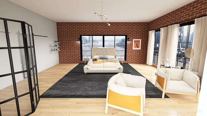 Brooklyn Loft 3d design renderings