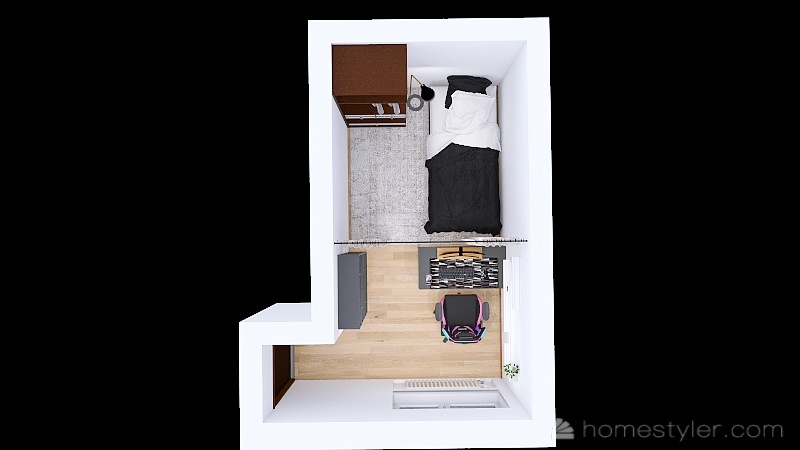 Small bedroom 3d design picture 11.02