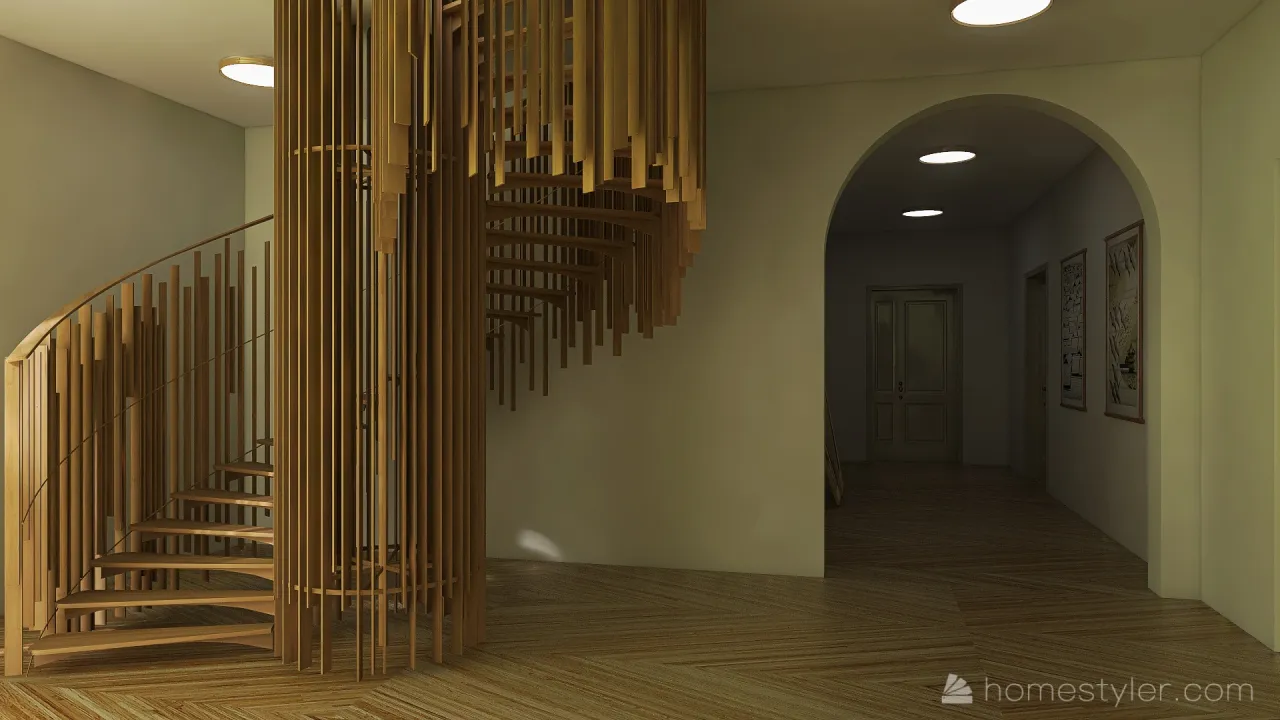 Corridor 3d design renderings