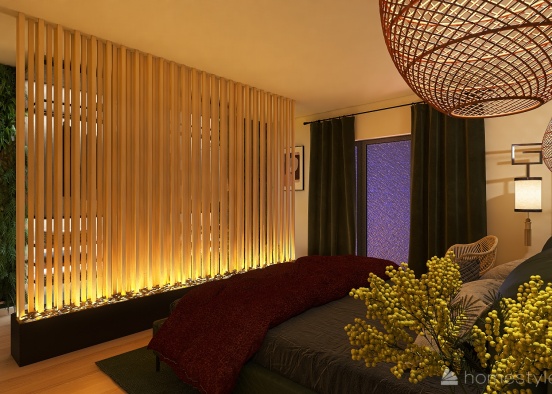 Private bedroom Design Rendering
