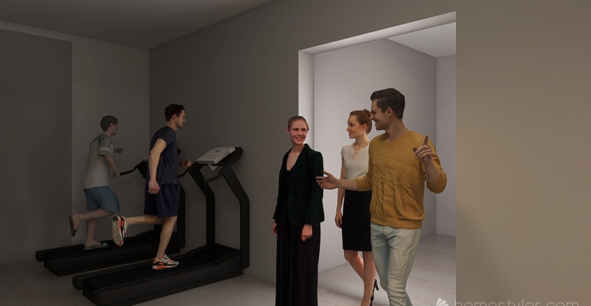 Magic Gym 3d design renderings