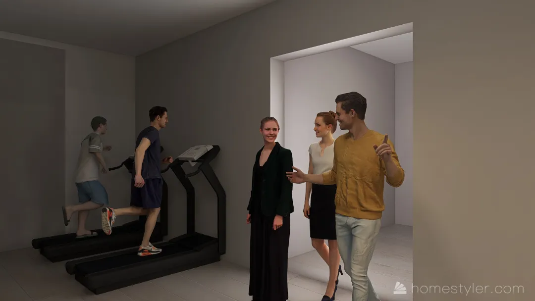 Magic Gym 3d design renderings