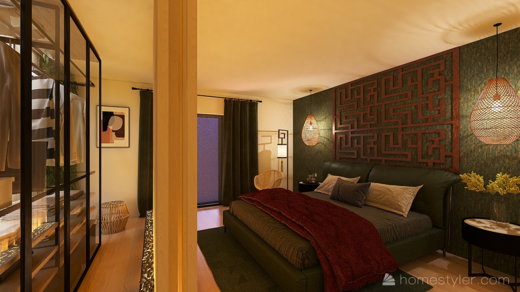 Private bedroom 3d design renderings