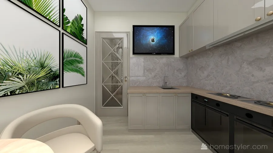 Домик у моря 3d design renderings