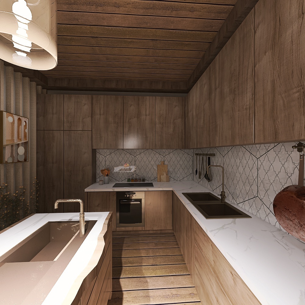 Natural House 3d design renderings