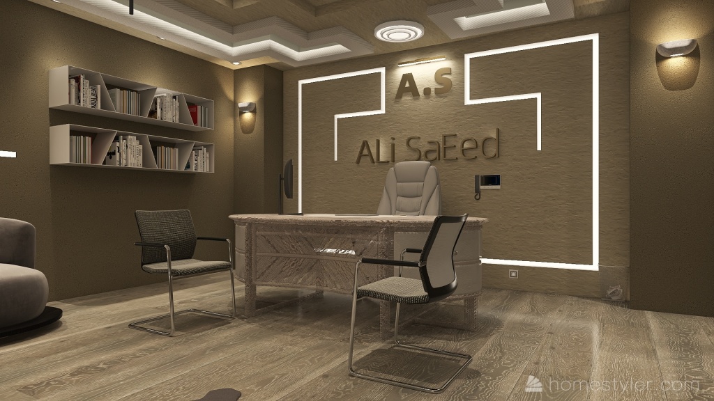 Simple #office 3d design renderings