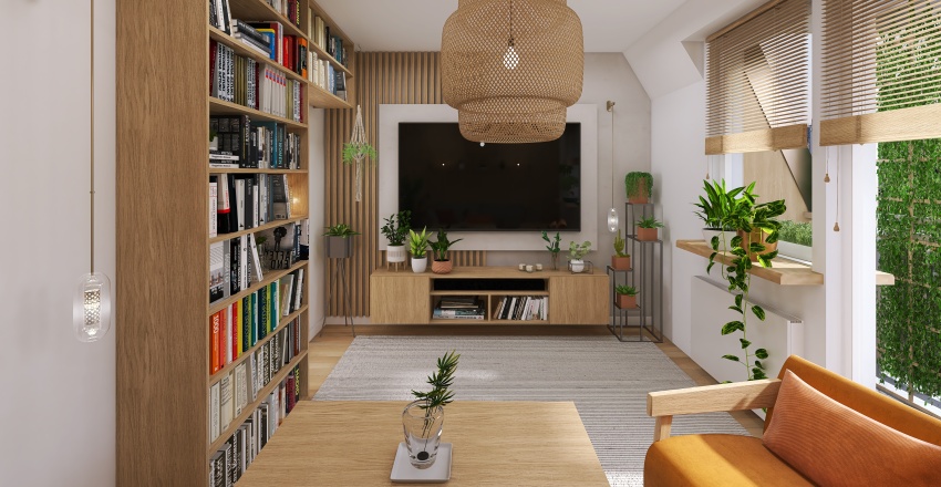 #Two-room apartment 3d design renderings