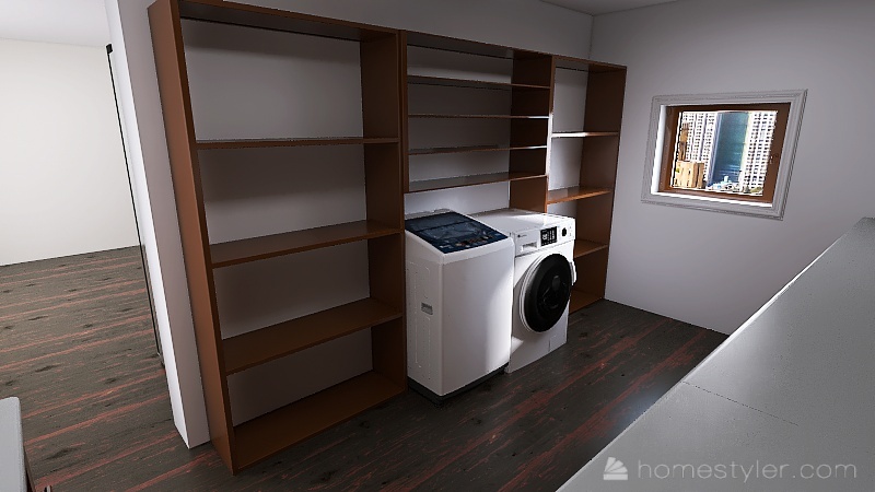 Laundry/Pantry 3d design renderings