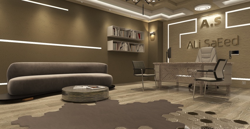 Simple #office 3d design renderings