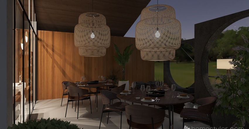 Sushi Beach Bar 3d design renderings