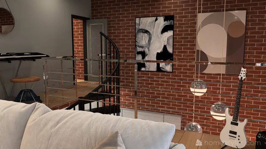 Modern Chill Room 3d design renderings