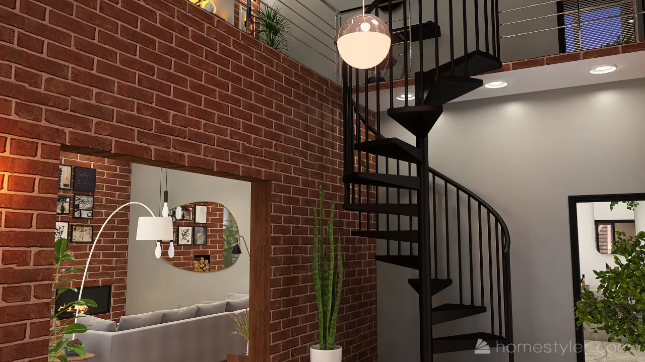 Modern Hallway 3d design renderings