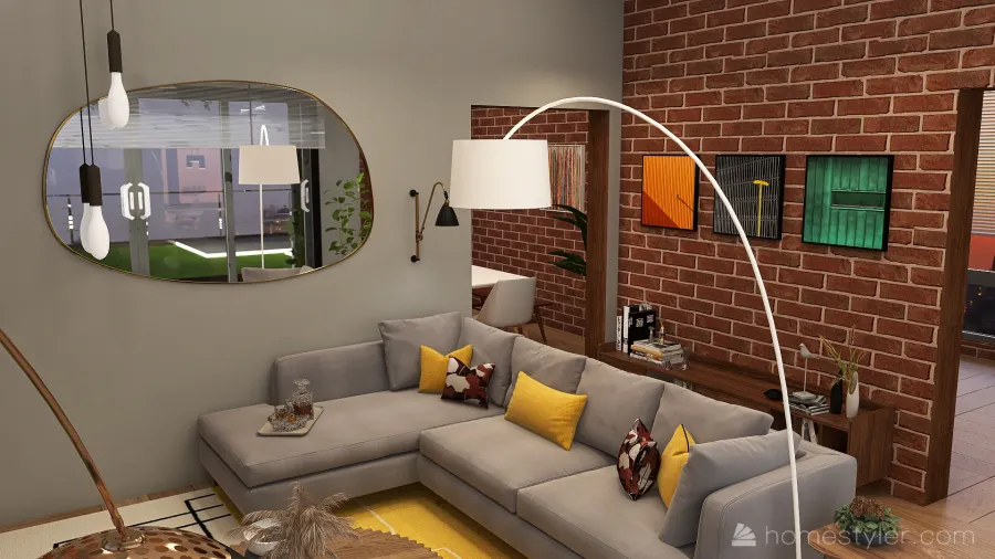 Modern Living Room1 3d design renderings