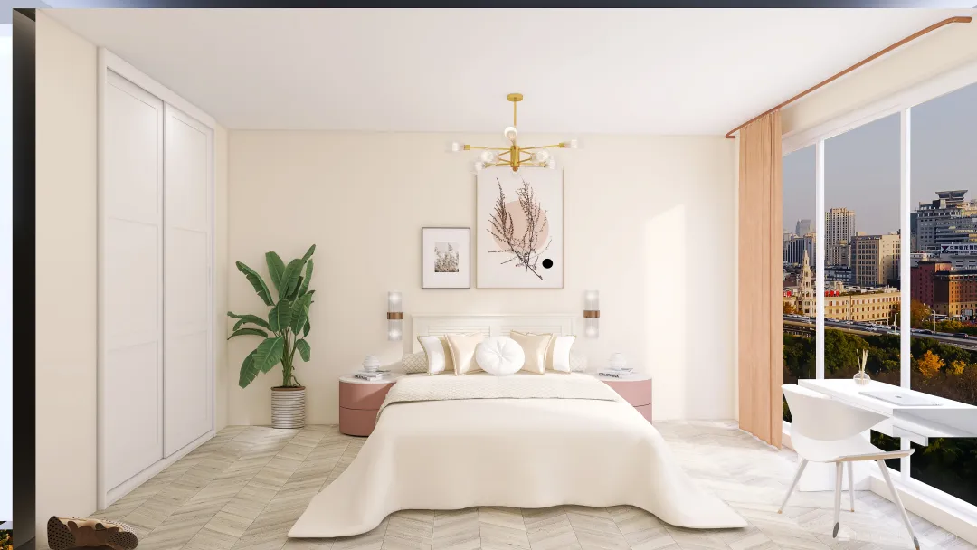 bedroom progect 3d design renderings