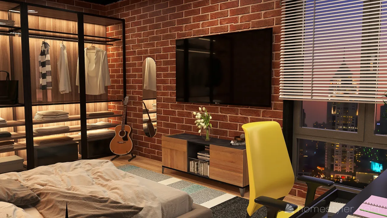 Modern Bedroom 3d design renderings