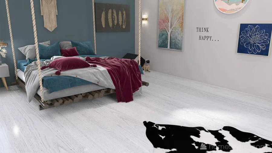 Simply Books, Beds And Baths 3d design renderings