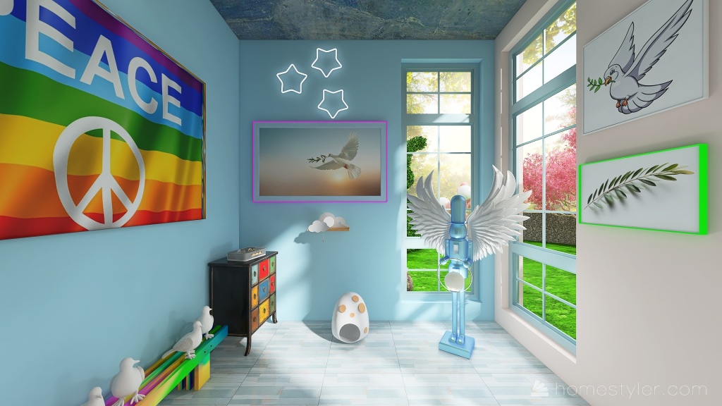 stanza della pace 3d design renderings