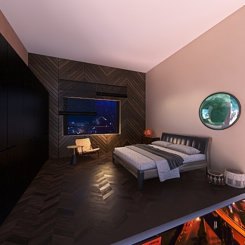 Bedroom of good dreams 3d design renderings