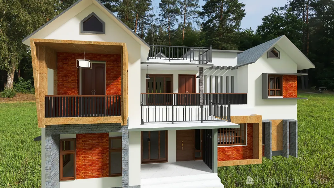 Copy of Ebin's Home balcony1 3d design renderings