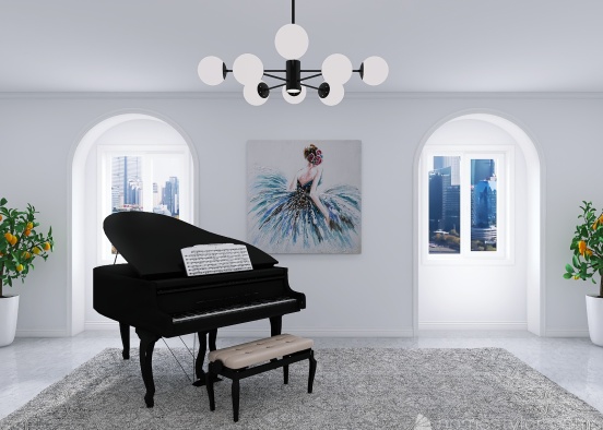 PIANO ROOM Design Rendering
