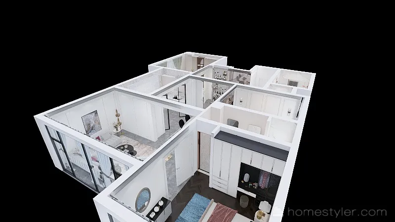 10 Three Bedroom Modern Luxurious Design 3d design renderings
