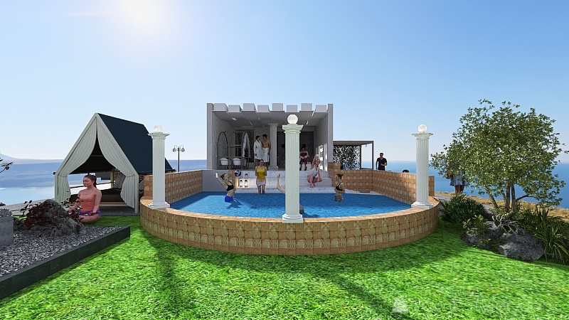 piscina 3d design renderings