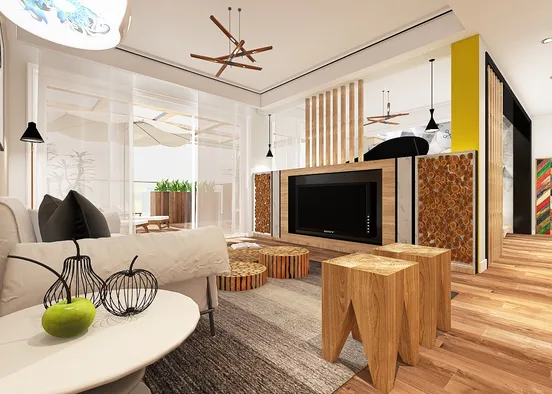 # Nature Inspired Condo Визуализация дизайна
