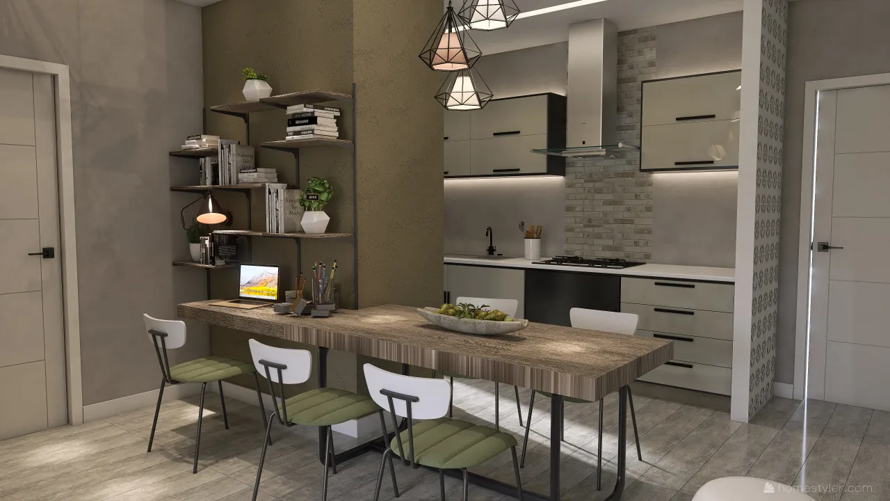 LivingDiningRoom 3d design renderings