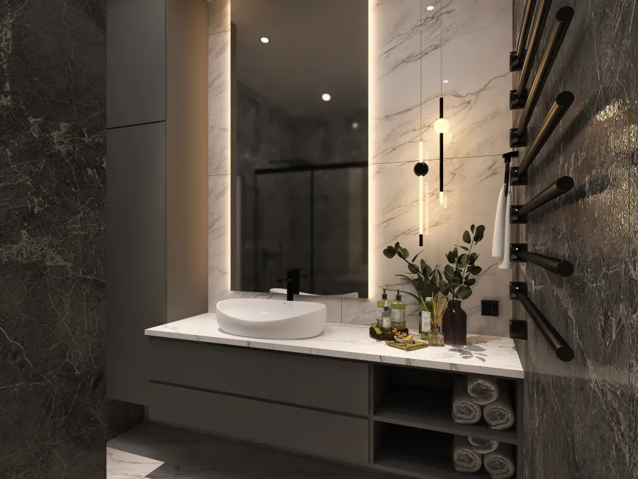 interior design bathroom 3d design renderings