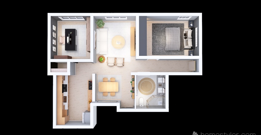Mapa - Apartamento Spes 3d design renderings