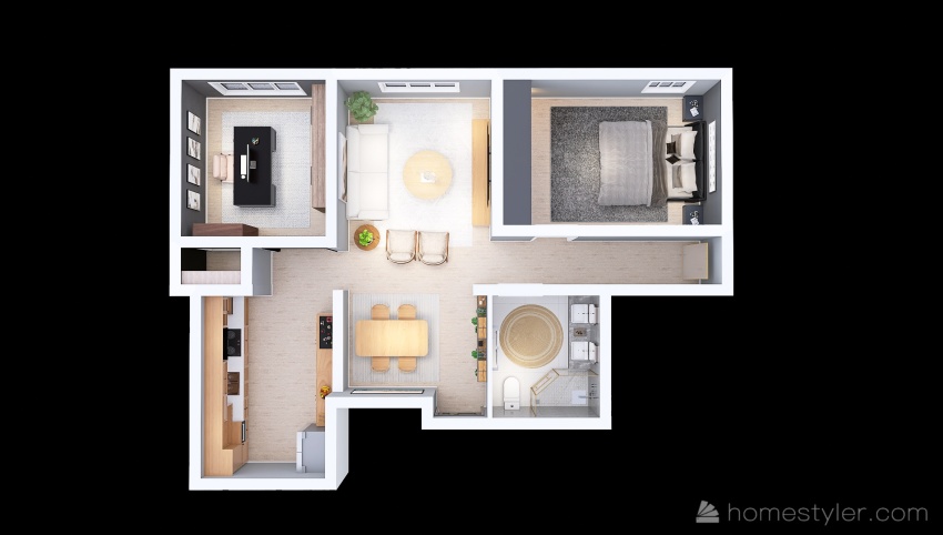 Mapa - Apartamento Spes 3d design picture 82.29
