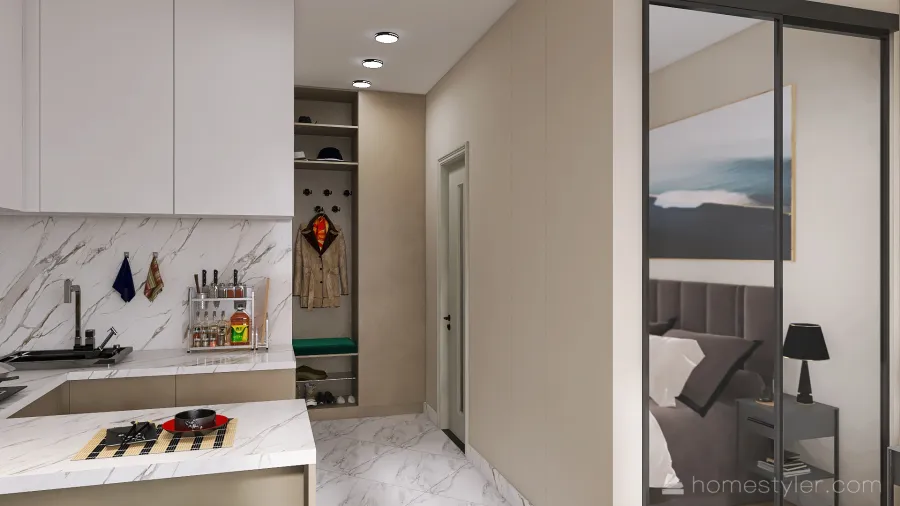 Apartment for rent 3d design renderings