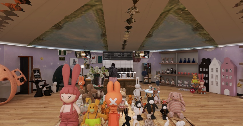 Easter store 3d design renderings