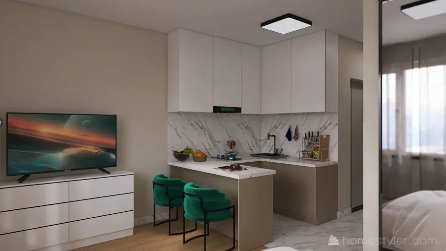 Apartment for rent 3d design renderings