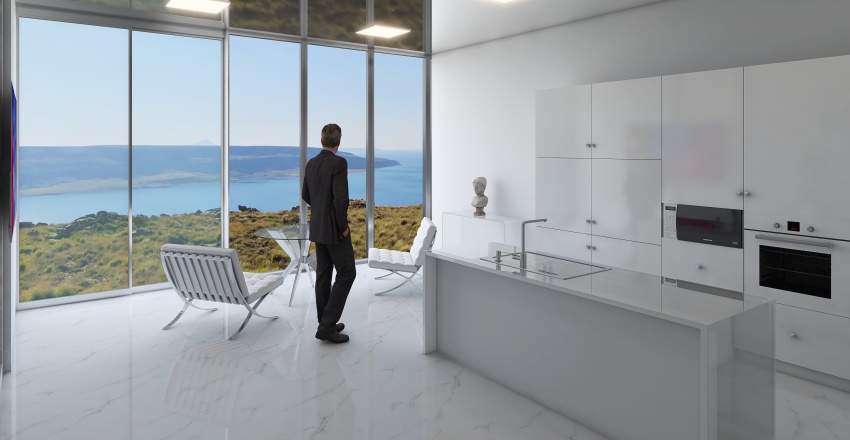 Minimal Apartment 3d design renderings