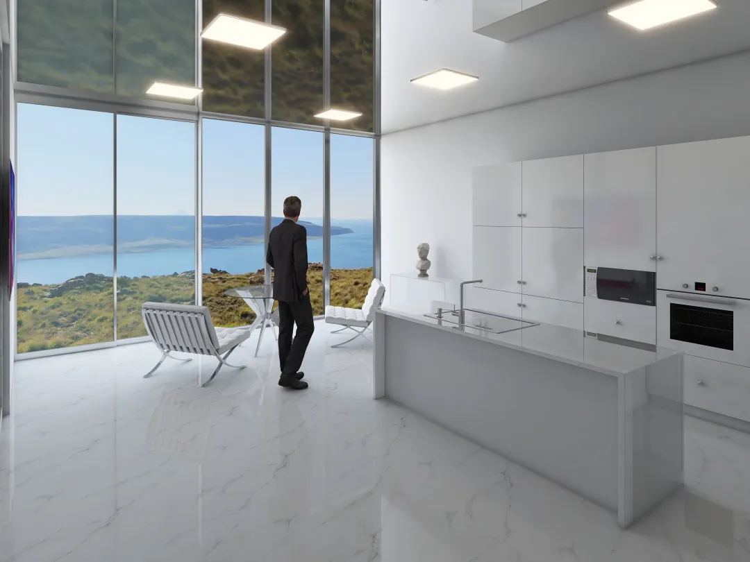 Minimal Apartment 3d design renderings