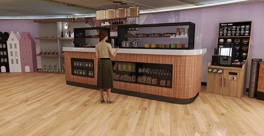 Easter store 3d design renderings