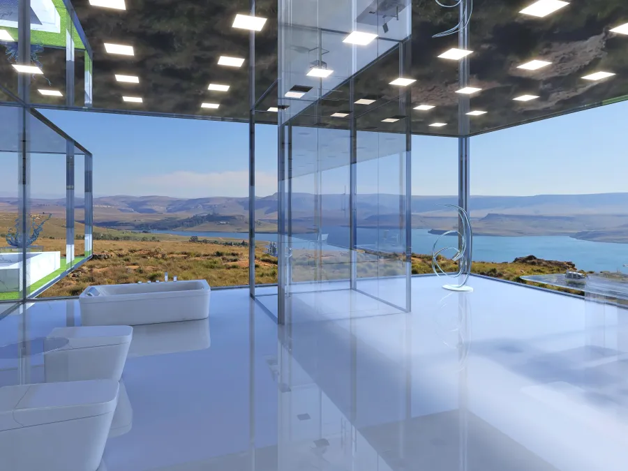 ArtDeco Bathroom 3d design renderings