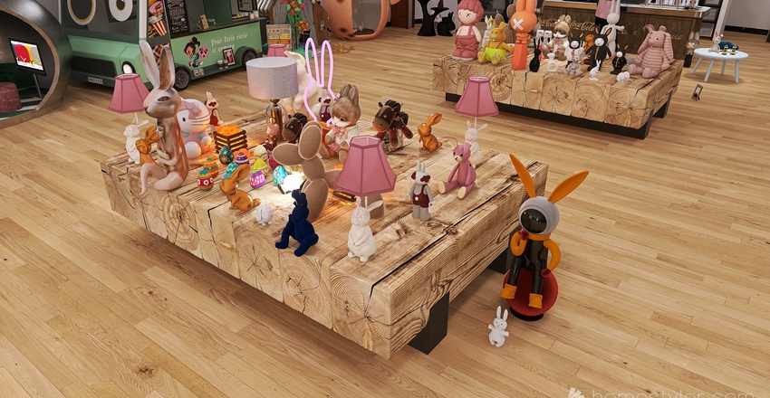 Easter store 3d design renderings