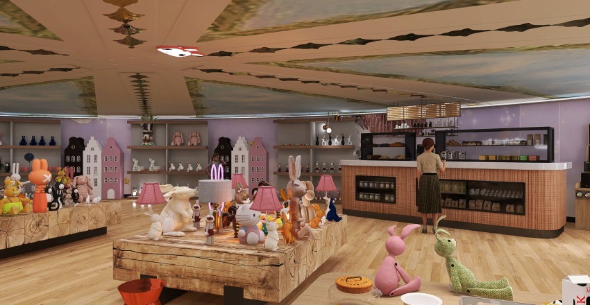 Easter store 3d design renderings