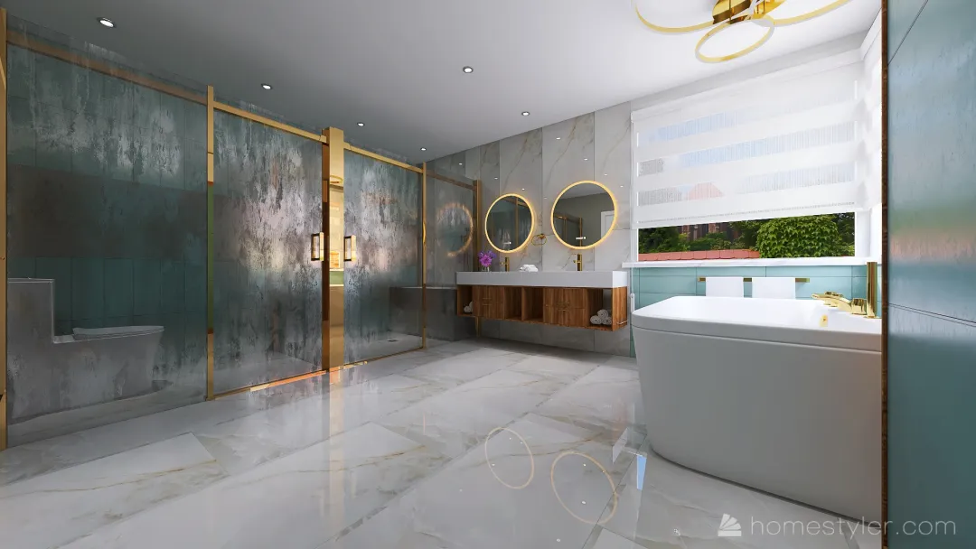 【System Auto-save】Marline Master Bath. 3d design renderings