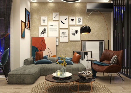 living room by ayaeid  Design Rendering