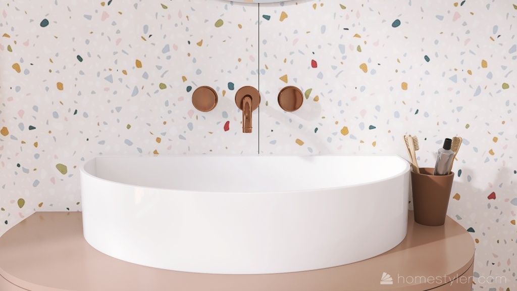 Pretty little Bathroom 3d design renderings