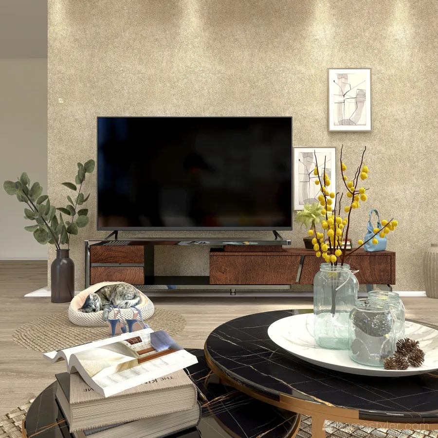 living room by ayaeid 3d design renderings
