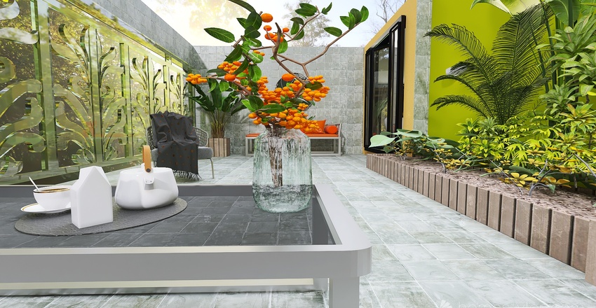 Terrace 3d design renderings