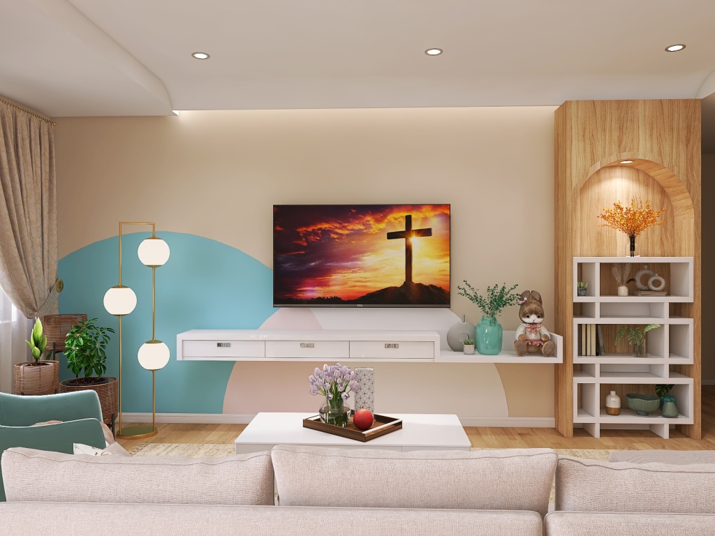 Three Bedroom Large Floor Plan 3d design renderings