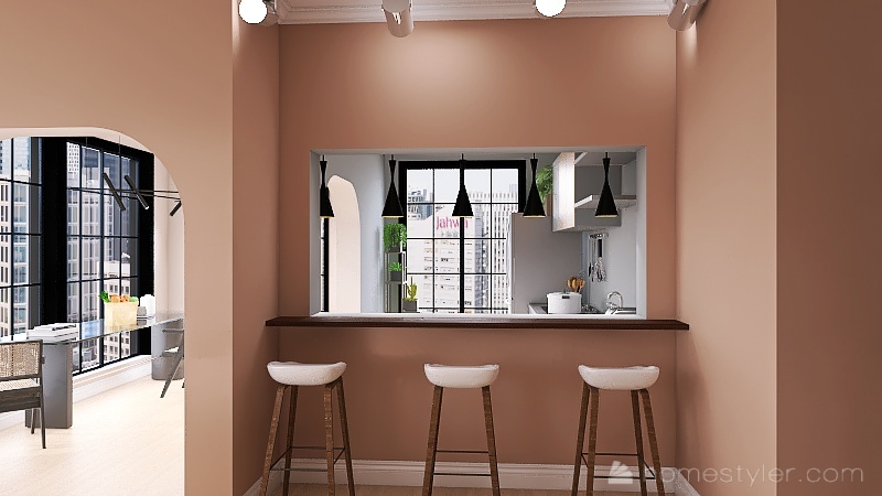 Bar/livingroom 3d design renderings